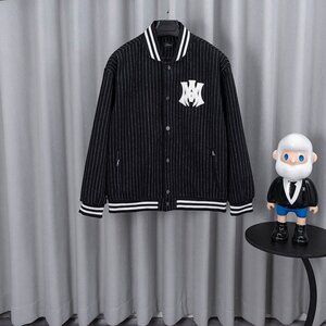 AMIRI black baseball jersey